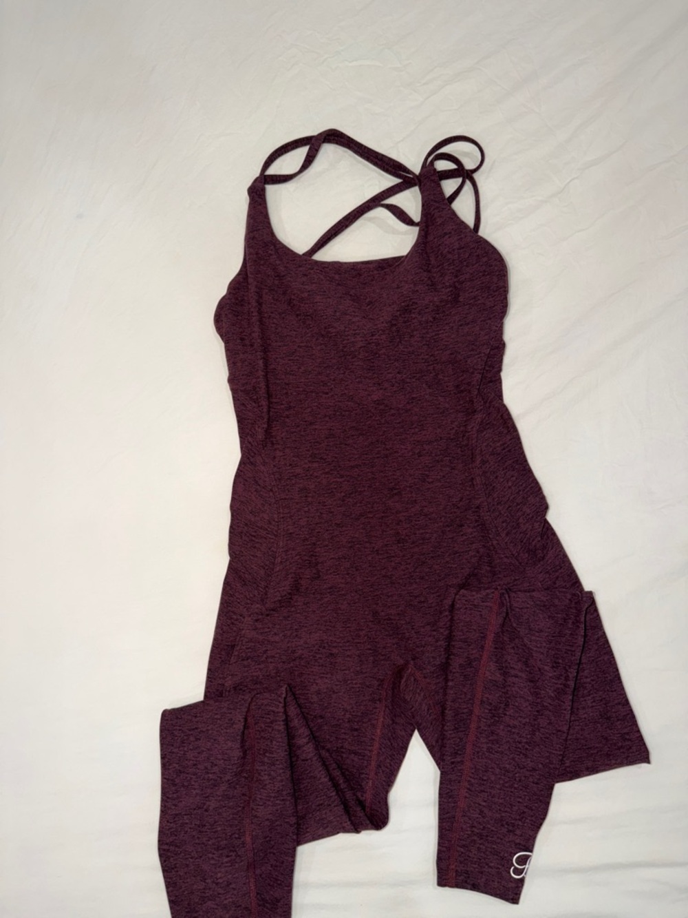 Bombshell Sportswear Women's Burgundy Strappy Jumpsuit Romper